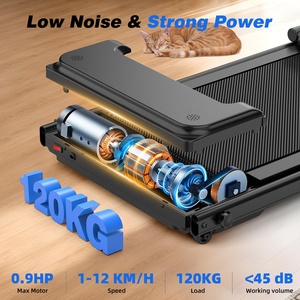 EU Music <b>Walking</b> Pad 12% Auto Incline 1-12km/h App Control Foldable Under Desk Home Office Workout <b>Machine</b> - Product Image 2