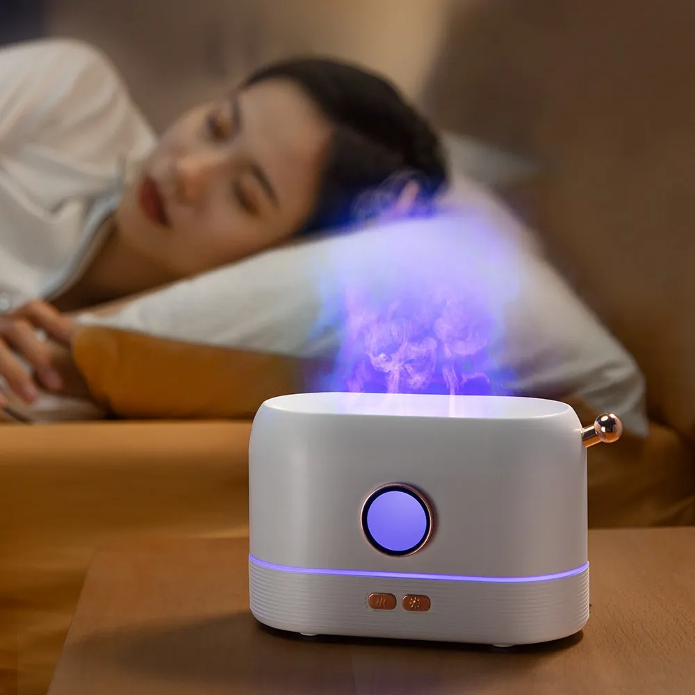 लौ प्रभाव हवा तेल अल्ट्रासोनिक आग की लौ ज्वालामुखी सुगंध Humidifier लौ