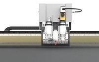 Machine de découpe de coupeur multi-têtes d'impression publicitaire de couteau oscillant CNC