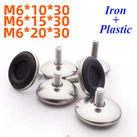 Pieds de mise à niveau réglables antidérapants pour base de meuble M6 M8 Pieds réglables en fer et métal modernes pour armoire 30mm