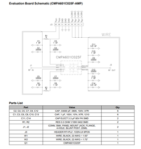 CMPA601C025F ชิปขยายกำลังไมโครเวฟแบบชิปเดี่ยว - Product Image 4