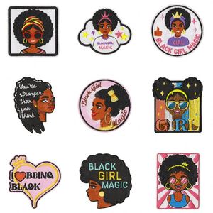 Patchs thermocollants mignons pour filles noires, thème Fête de l'Indépendance, pour la décoration de vêtements de bébés et de jeunes filles - Product Image 4