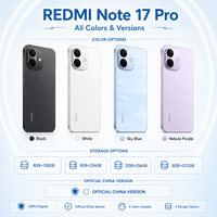 Teléfono Inteligente REDMI Note 17 Pro 5G Modelo 2026 Original, Pantalla de 6.83 Pulgadas, 9000mAh, HyperOS 3, 120Hz, Doble SIM