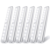 Veilleuse LED à détecteur de mouvement, rechargeable par USB, intelligente, à économie d'énergie, à intensité variable, taille moyenne, design moderne, pour chambre à coucher
