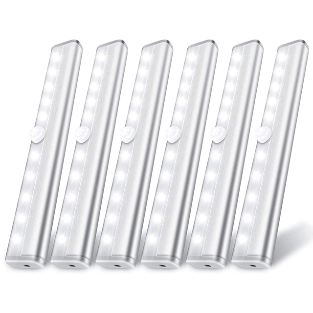 Motion Sensor LED Night Light Battery USB Charging Smart Energy-Saving Dimmable Middle Size Modern Design Bedroom Use