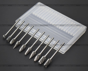 1/8 "Shank tungsten carbide burs đôi kim cương cắt <span class=keywords><strong>ROTARY</strong></span> Carbide Cutter cho phay Cutter công cụ quay - Product Image 2