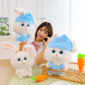 Conejo blanco nuevo personalizado y bola <span class=keywords><strong>de</strong></span> nieve blanca, lindos juguetes <span class=keywords><strong>de</strong></span> peluche <span class=keywords><strong>de</strong></span> animales <span class=keywords><strong>de</strong></span> anime <span class=keywords><strong>de</strong></span> <span class=keywords><strong>La</strong></span> Vida Secreta, <span class=keywords><strong>mascotas</strong></span>, bajo MOQ, relleno <span class=keywords><strong>de</strong></span> algodón PP - Product Image 2