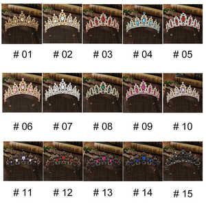 Diadèmes et Couronnes de Luxe Scintillantes en Alliage Coloré pour Femme, Accessoires de Spectacle, Couronnes Décoratives en Cristal, Vente en Gros - Product Image 5