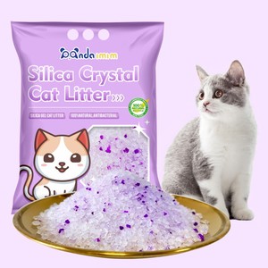 Litière pour <span class=keywords><strong>chat</strong></span> en gel de silice violette non agglomérante OEM bon marché en vrac super absorbante et durable litière pour <span class=keywords><strong>chat</strong></span> à la lavande - Product Image 1