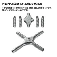 Jeu de tournevis à cliquet magnétique 34 en 1, kit de tournevis multi-embouts avec poignée en T détachable, kit d'outils de réparation portable avec étui