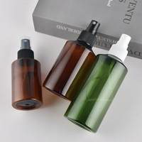 Flacon pulvérisateur à fine brume à épaule dénudée pour usage cosmétique 30ml 50ml 100ml 150ml Flacon en plastique PET vide ambre vert transparent