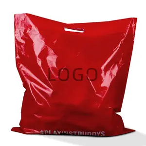 Bolsas de plástico biodegradables personalizadas con logotipo, bolsa de supermercado de lujo, bolsa de compras, bolsas de plástico para supermercado