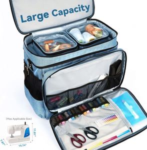 BSCI Factory OEM Custom Multiple Storage Pockets Universal Tote <b>Carrying</b> <b>case</b> Sewing Machine Bag - Product Image 6