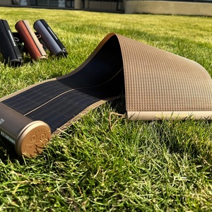 비상용 15W 태양광 보조배터리 10000mAh 데저트 브라운 |   재난 대비 키트 | 고온에서의 태양광 효율 - Product Image 3