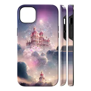 2 In 1 Beautiful Palace Series TPT PC Thermal Transfer Print Phone Case For Iphone 12 Pro Max