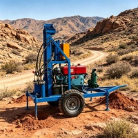 Foreuse polyvalente de puits d'eau de 150 m et 22 CV, petite machine de forage de puits diamantée pour l'approvisionnement en eau agricole
