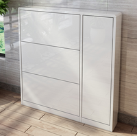 Armoire à chaussures en bois simple et minimaliste de haute qualité avec seau basculant prix de gros pour la maison et le salon scolaire