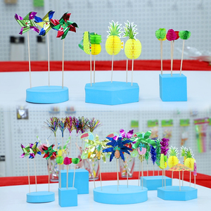 Mini Ombrelli Decorativi in Legno <span class=keywords><strong>da</strong></span> 100mm per Alimenti con Logo Personalizzato - Product Image 5