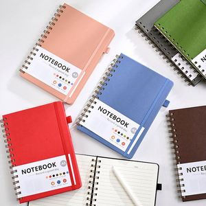 Spiral Notebook <b>A5</b> PU Cover 100 Sheets Digital Printing Notepad for Student Office Use - Product Image 4