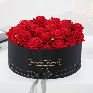 หรูหราปั๊มทองกระบอกหินอ่อนสีดำรอบหมวกกล่อง<span class=keywords><strong>กล่อง</strong></span>กุหลาบ<span class=keywords><strong>ดอกไม้</strong></span><span class=keywords><strong>กล่อง</strong></span> - Product Image 1