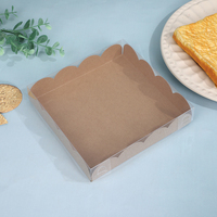 Boîte d'emballage pour pâtisserie IMEE, plusieurs couleurs et tailles, boîte à bonbons, biscuits, chocolat, boîte à gâteaux, couvercle transparent, boîte cadeau