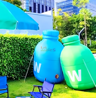 Modelo de botella de medicina inflable de marca personalizada con forma de botella de bebida inflable réplicas para promoción de publicidad de productos