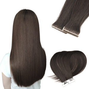 K.SWIGS Bande de peau PU invisible de luxe Cheveux chinois Extension de ruban adhésif attaché à la main droite naturelle 16 pouces 20 pièces - Product Image 3