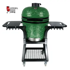 2023 SEB KAMADO/Baja Telur BBQ 22 Inci Kamodo Grill Keramik Stainless STEEL Portable Oven BBQ Grill