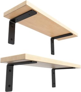 Staffa Metallica Resistente 90 °   Staffe <span class=keywords><strong>Angolari</strong></span> <span class=keywords><strong>per</strong></span> Riparazione <span class=keywords><strong>Scaffali</strong></span>, in Acciaio Grezzo, Adatte <span class=keywords><strong>per</strong></span> Ripiani da 4-11 Pollici - Product Image 6