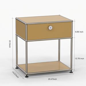 Milk Tea Metal Beistell tisch/Schrank: Minimalist ische Aufbewahrung, passend für INS Nachttisch/Schrank/<span class=keywords><strong>Side</strong></span> board/traditionelle Verwendung - Product Image 6