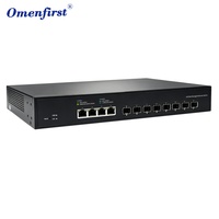 10G Managed Switch mit 4 Multi-Gigabit 2.5G 5G 10Gbps RJ45-Ports und 8 10G SFP+ Glasfaser-Ports, Web-Managed Layer-2-Aggregation