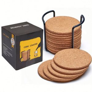 Posavasos Redondos de Corcho Personalizados con Impresión y Corte OEM de 4 Pulgadas - Product Image 6