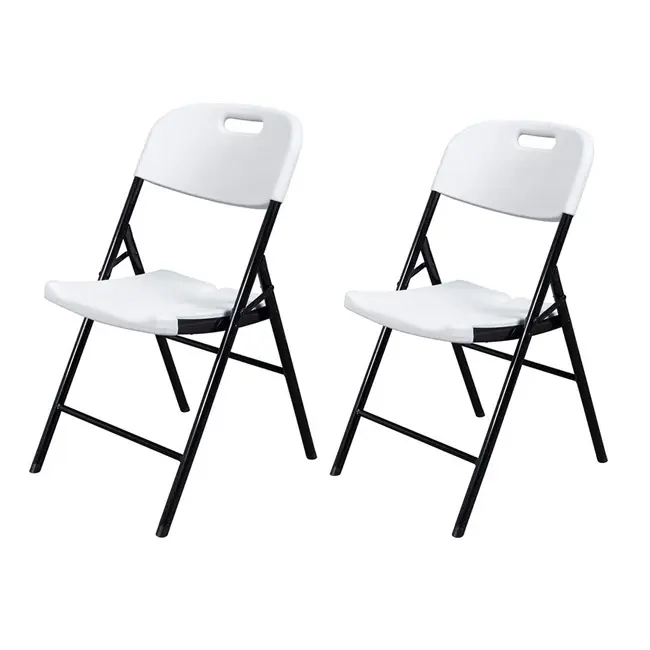 YASN HDPE Lightweight Fold Portable Folding Chairs Wholesale Foldable White Plastic Folding Chair Outdoor
