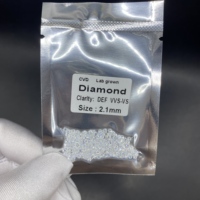 Diamante Cultivado en Laboratorio CVD, Corte Redondo de 0.8mm-4mm, DEF VVS, Piedra Sintética para Joyería, Tamaño Melee
