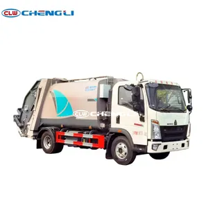 Camion compacteur de déchets de 5m3 et 6m3 fabriqué en Chine pour des solutions d'assainissement urbain efficaces - Product Image 1