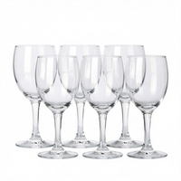 Verres à vin rouge élégants, modernes, luxueux et durables, de haute qualité, pour restaurant, à long pied, pour mariage, lot de 6, logo personnalisé