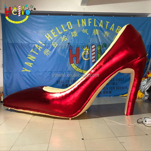 Accesorios de decoración de escenario publicitario, modelo personalizado, zapatos rojos gigantes, tacón alto inflable - Product Image 1