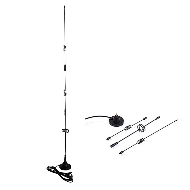 High Quality 698-2700MHz High Gain 9DBi Spring Base Car Station 3G 2G 4G GSM GPRS WiFi for Male 50W Antenna