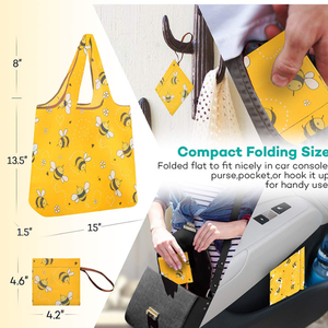 Tái Sử Dụng Mua Sắm Túi Nylon Túi Xách Phụ Nữ Tote Túi Có Thể Gập Lại Công Suất Lớn OEM ODM Hàng Ngày Thiết Kế Túi Phổ Biến Nhà Máy Giá - Product Image 6