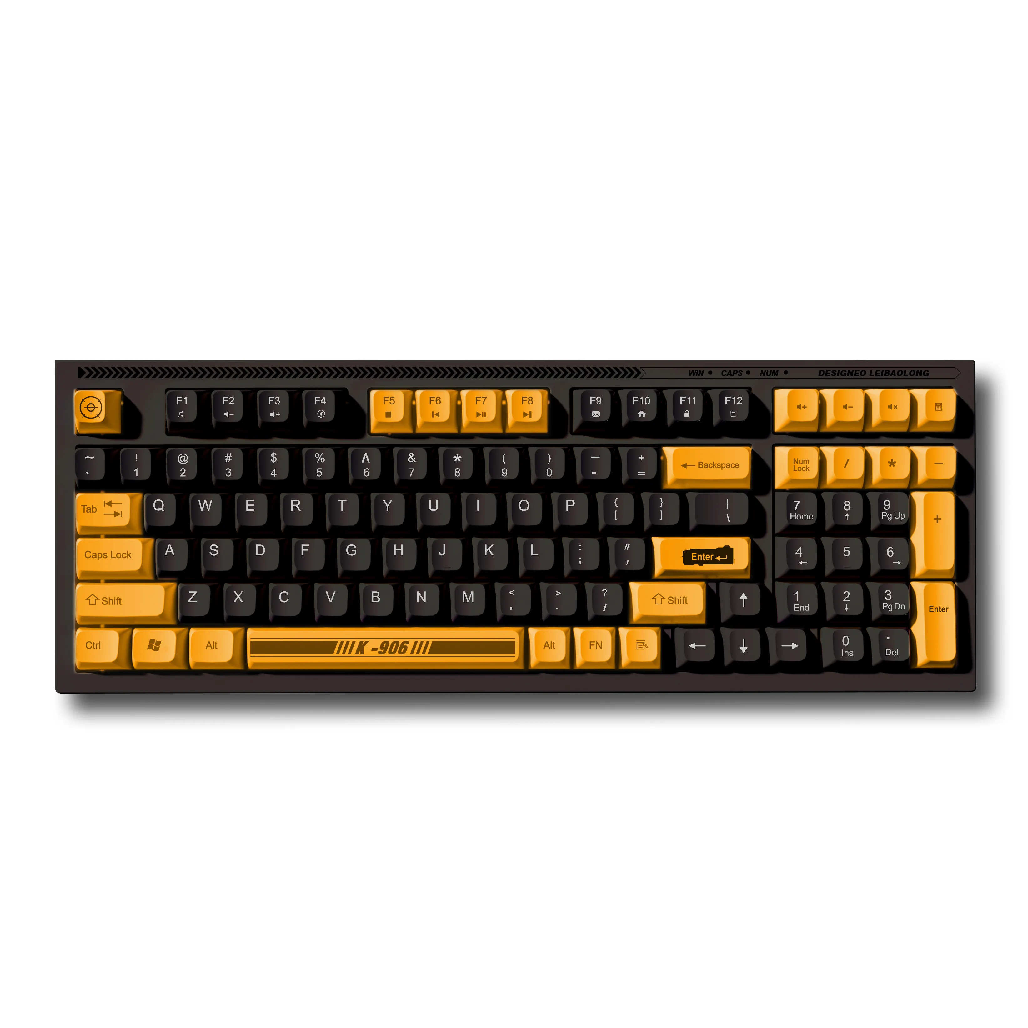 Schlussverkauf 98-Tasten mini kabelgebundene ergonomische QWERTY-Tastatur USB-Schnittstelle LED-Backlit-Computer-Gaming für Gamern