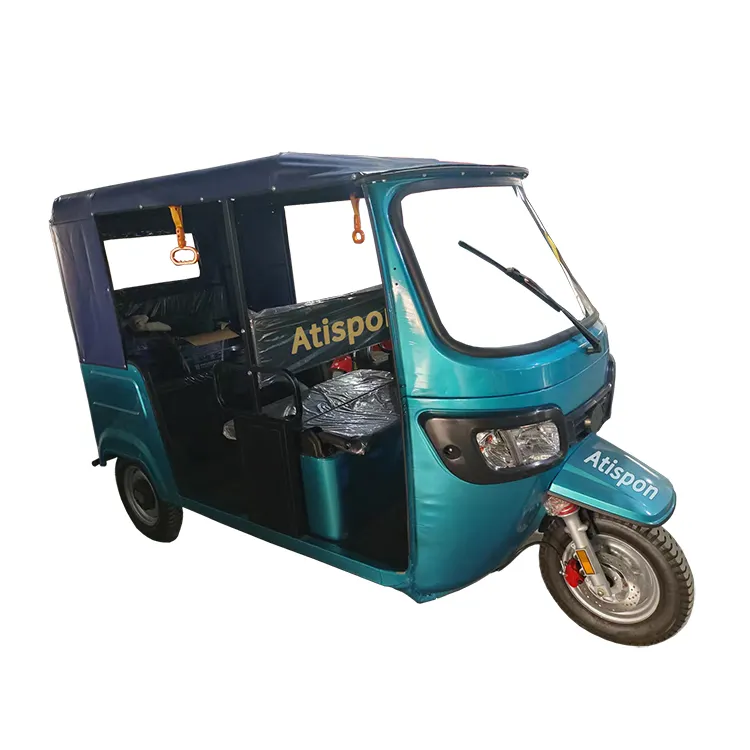 Sıcak satış taksi Tuk popüler 3 tekerlekli çekçek elektrikli scooter Tuk oto taksi yolcu üç tekerlekli bisikletler Bajaj