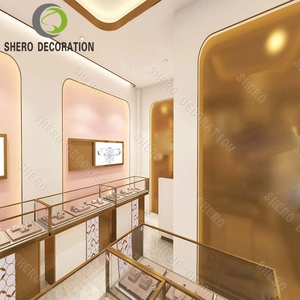 Customized Jewelry Display Cabinet Store Furniture Jewelry Showcase Tempered Glass Led Lighting Display Showcase Retail <strong>Shope</strong> - Product Image 2