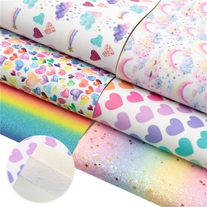 6 Cái/bộ Mô Hình Cầu Vồng Trái Tim Pastel In A4 Vinyl Giả Da Tấm Vải 90480 - Product Image 4