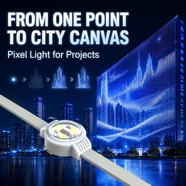 3PCS RGBW LED Point Lights Outdoor Building Facade DIALux Media Mesh Screen Compatible Rating PC Lamp Body IP67 3-Year Warranty