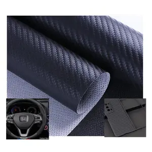 Wholesale Carbon Fiber Pattern Synthetic Leather 0.6mm1.0 For Phone Case Car Auto Yacht Out Door Motorbike Leather Material