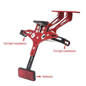 Vente en gros de pièces et accessoires de <span class=keywords><strong>moto</strong></span> <span class=keywords><strong>Plaque</strong></span> <span class=keywords><strong>d</strong></span>'<span class=keywords><strong>immatriculation</strong></span> CNC avec lumière LED Support de <span class=keywords><strong>plaque</strong></span> <span class=keywords><strong>d</strong></span>'<span class=keywords><strong>immatriculation</strong></span> de haute qualité Taille réglable - Product Image 6