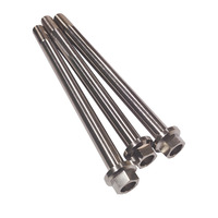 Harga pabrik M8x55mm Titanium soket Hex baut Titanium baut Allen DIN 912 dalam pelangi