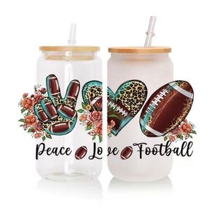 Diseño gratuito personalizado 3D UV para DTF Cup Wrap Transfers 16oz impermeable silicona Logo calcomanías Plastisol Navidad transferencia impresión - Product Image 2