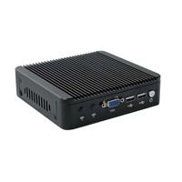 Mini PC Intel Celeron J1900 CPU double LAN X86, PC embarqué, ventilateur sans pale 12V, mini ordinateur embarqué Linux, boîtier industriel économique