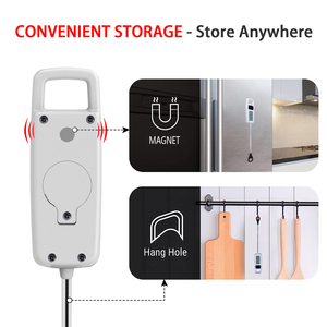 Laranja Backlight Display LCD Digital Food Termômetro instantâneo lido plástico Household Use Temperatura Função - Product Image 4